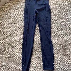 Navy lululemon leggings. Size 4